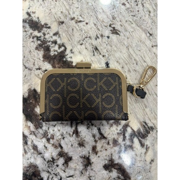 Calvin Klein Black and Gold Wallet - Picture 1 of 4
